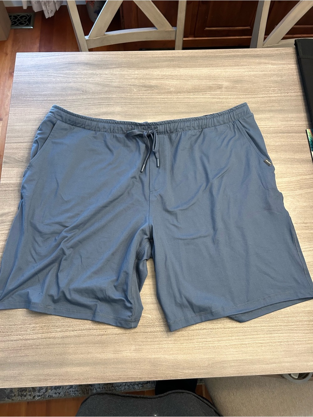 Eddie Bauer Men's Drawstring Athletic Shorts - Slate Blue